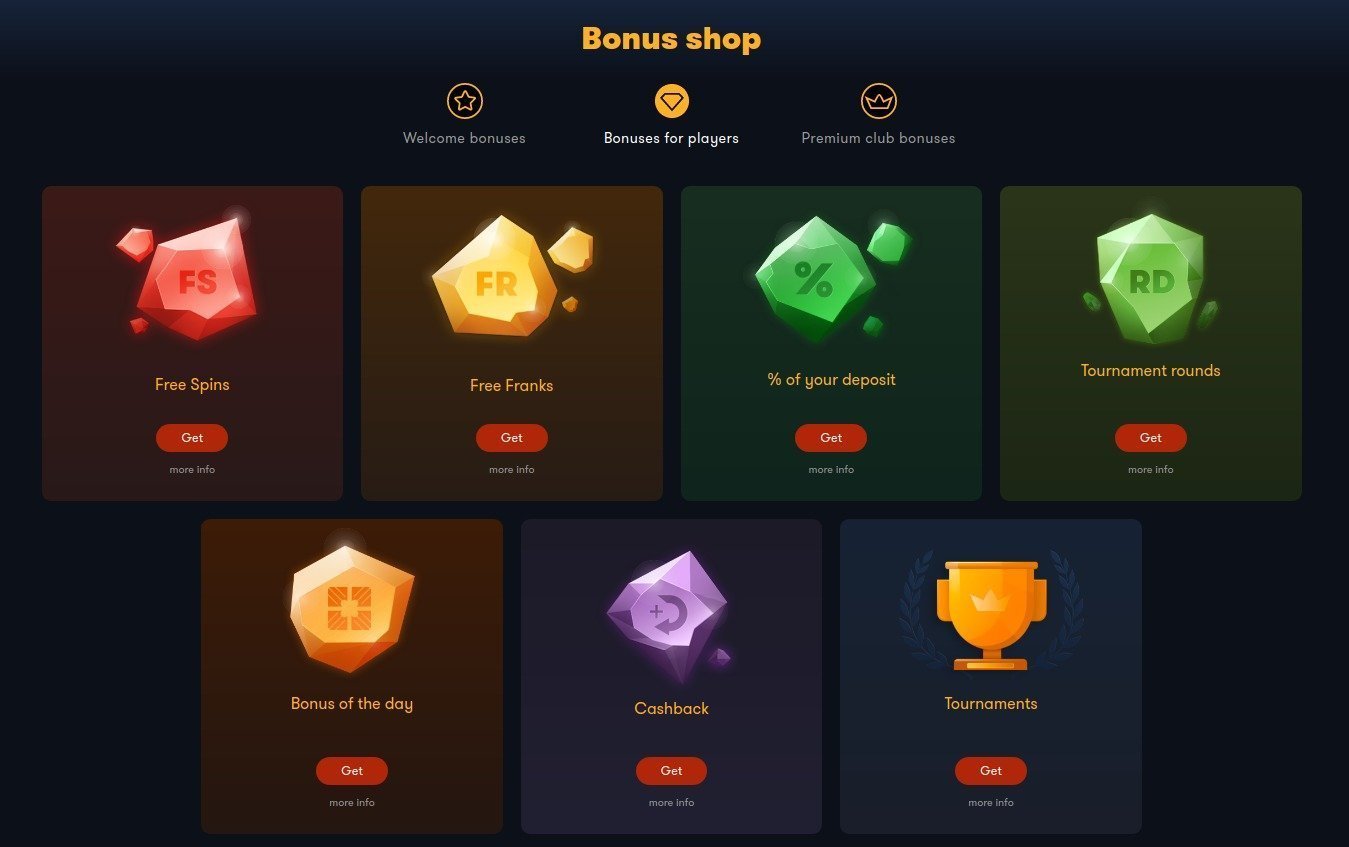 Frank casino bonus